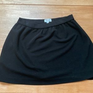 Elle Womens Large Black Skirt Elastic Waist